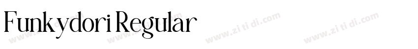 Funkydori Regular字体转换